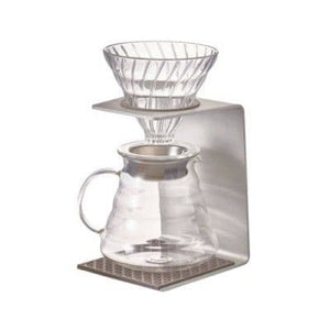 Hario V60 Pour Over Stand Set - Silver.