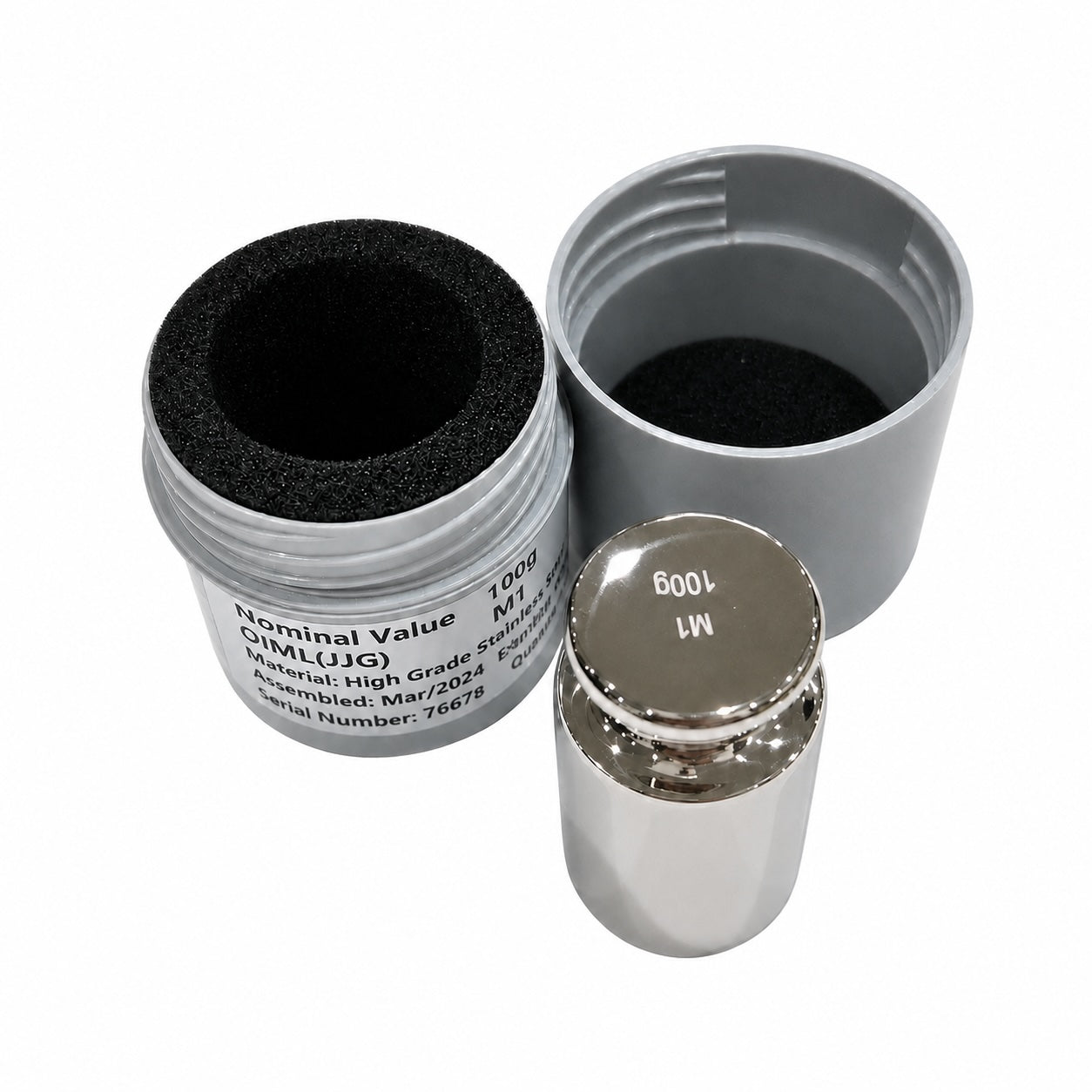 100g M1 class 304 stainless steel scale calibration weight
