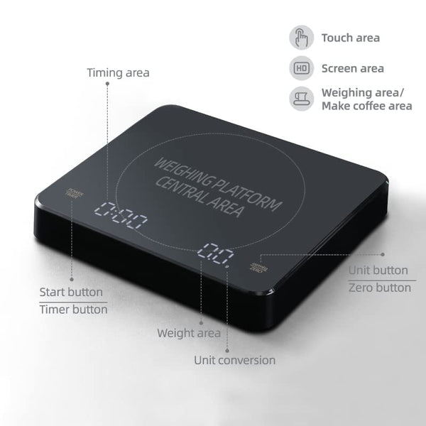 Premium - Digital Smart Coffee Scale with Timer