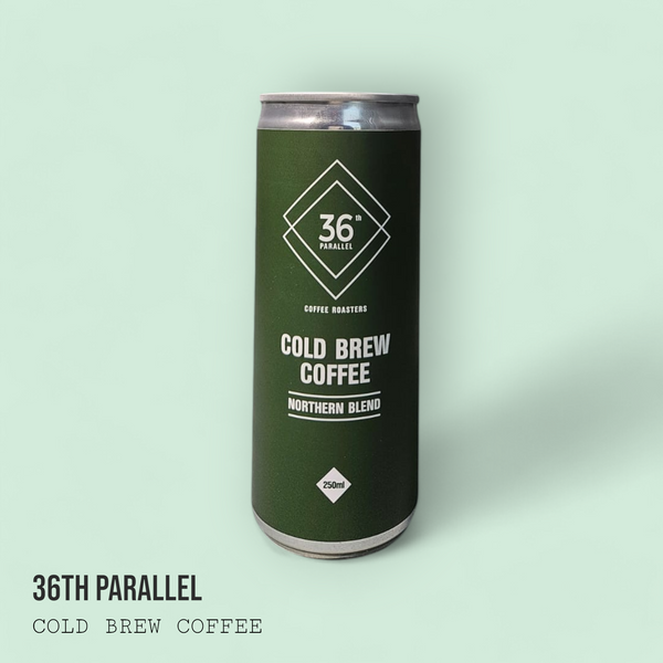 36th Parallel Cold Brew Coffee Can - Northern Blend (Pack of 4 x 250 ml cans)