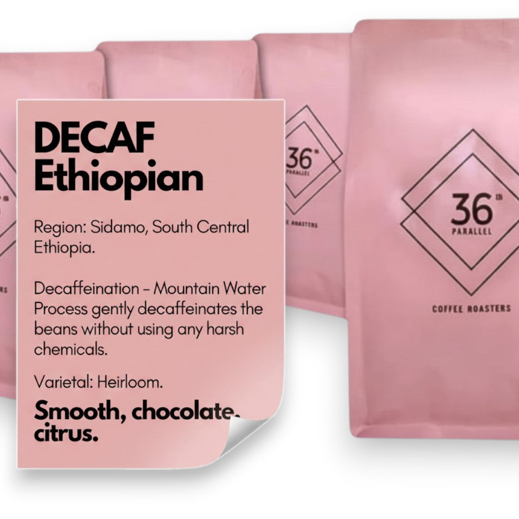 ETHIOPIAN - DECAF BEANS- 4 PACK of 250 g