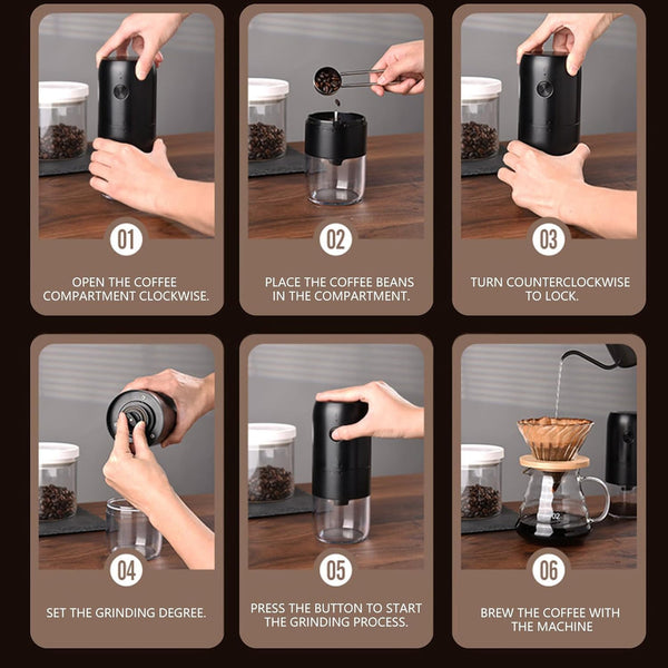 Battery Operated Portable Coffee Grinder with Ceramic Core