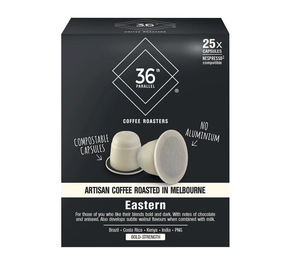 36P Eastern Blend - 25 Compostable Nespresso® Compatible Capsules.