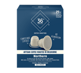 36P Northern Blend - 25 Compostable Nespresso® Compatible Capsules.