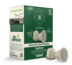 36P Southern Blend - 25 Compostable Nespresso® Compatible Capsules.