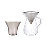KINTO - SCS-02 COFFEE CARAFE BREW SET - 300ML - STAINLESS STEEL FILTER.